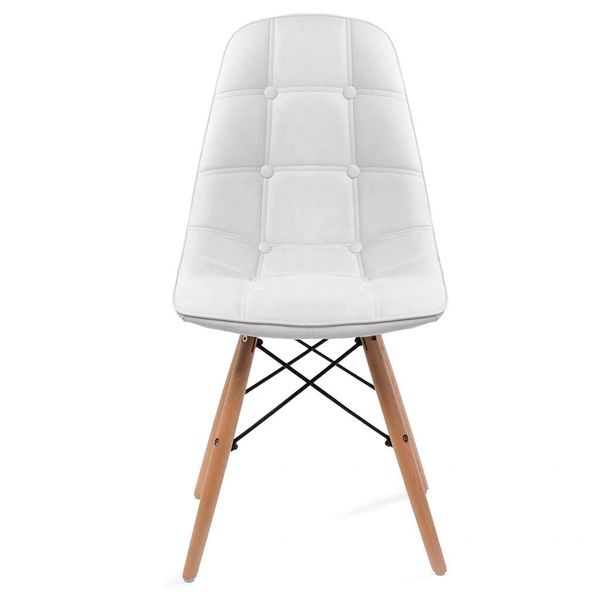 Button Stool - White