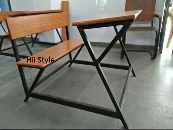 Wooden best sale desk bench