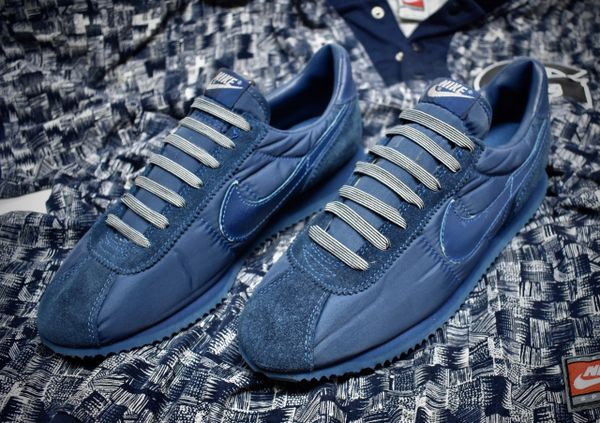 Nike cortez navy outlet blue suede