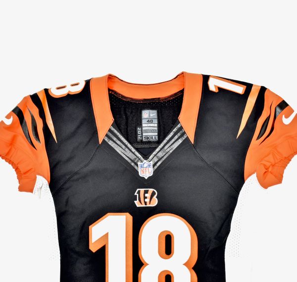 College Authentics AJ Green Signed Cincinnati Bengals #18 Nike Inverted Colors Jersey Beckett