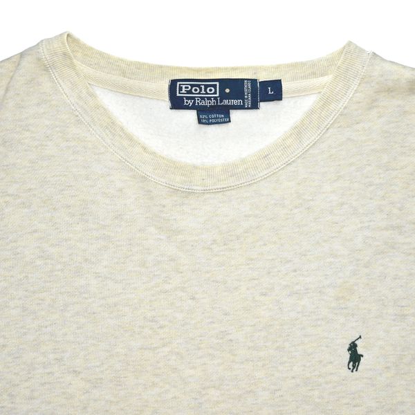 Polo Ralph Lauren Heathered Oatmeal Crew Sweatshirt | Doctor Funk's ...