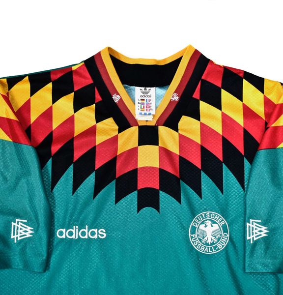 GERMANY 1994 WORLD CUP QUARTER FINALS HOME JERSEY AUTHENTIC ADIDAS SHI –  vintage soccer jersey