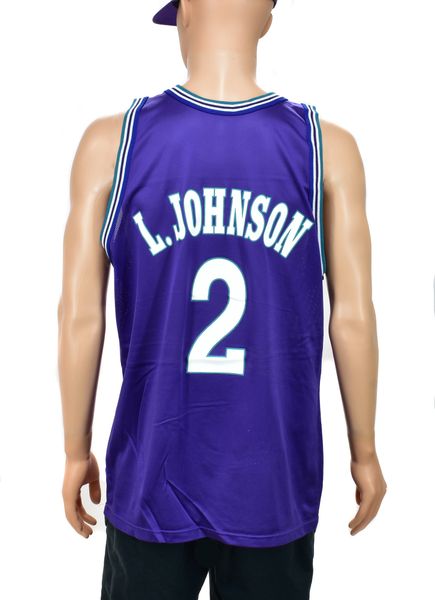 Charlotte Hornets Larry Johnson Alternate Champion Jersey Size 48