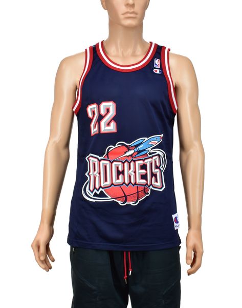 Clyde Drexler Houston Rockets Champion Jersey Size 44