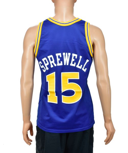 Latrell sprewell best sale warriors jersey