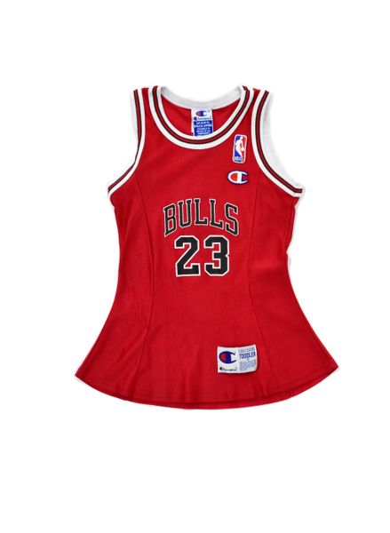 Michael Jordan Red Bulls Jersey Dress Kids size X-large 13-15