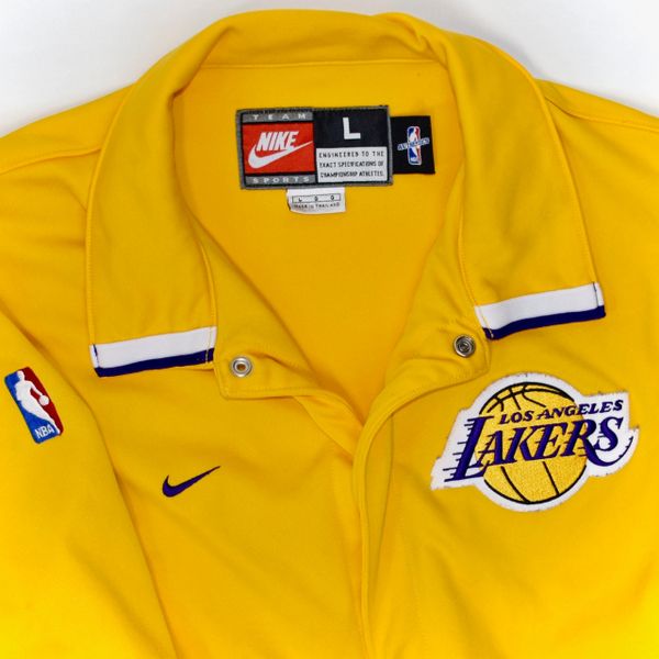 LOS ANGELES LAKERS WARM UP SHOOTING SHIRT JACKET SHORT SLEEVE KOBE