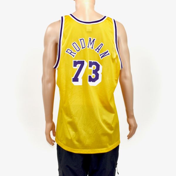 dennis rodman lakers jersey mitchell and ness