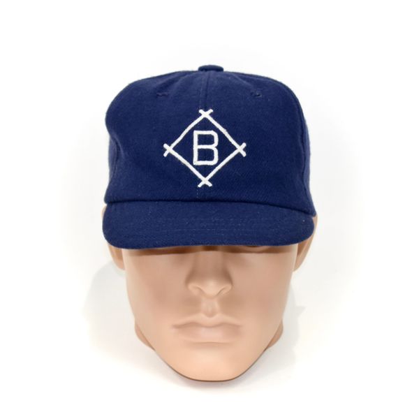 Vintage Brooklyn Dodgers Stripe Fitted Wool Hat Cap Roman