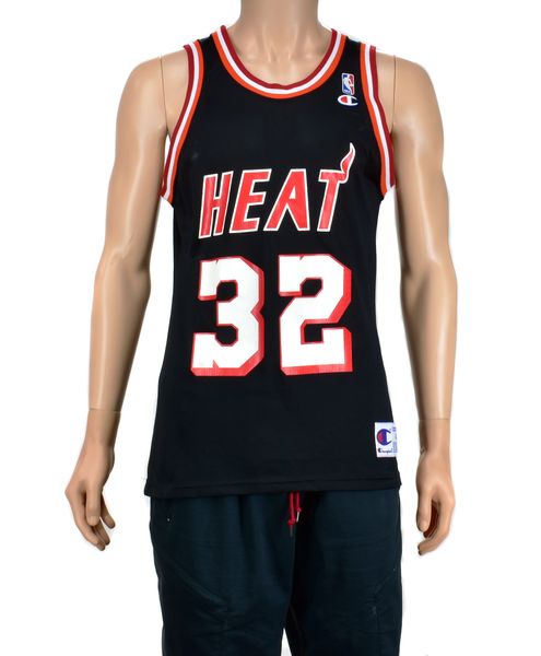 vtg rare nba miami heat #32 Harold miner champion pro cut jersey size 44 + 2