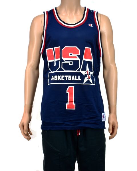 Vintage Champion Team USA Dream Team Michael Jordan Basketball Jersey
