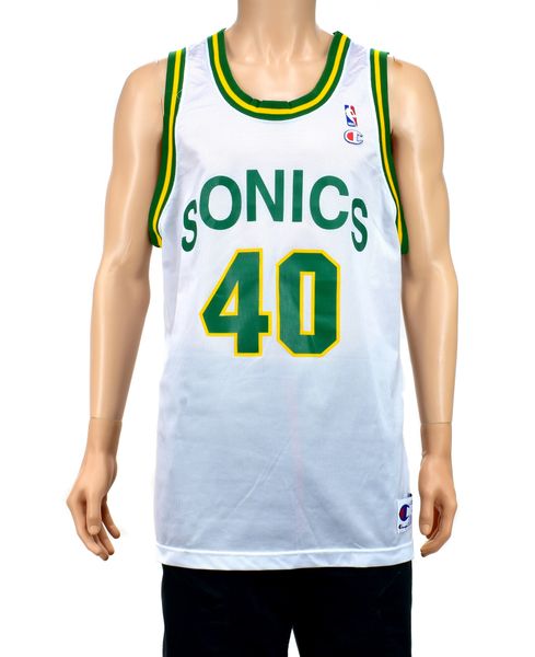 Vintage Seattle SuperSonics Shawn Kemp Champion Basketball Jersey