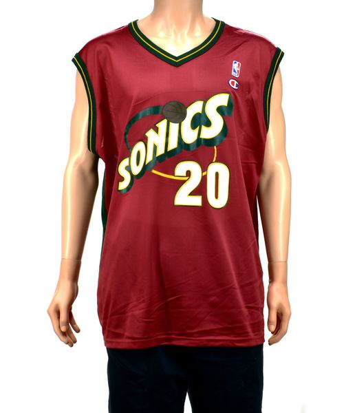 Seattle Supersonics Gary Payton Champion Jersey  Doctor Funk's Gallery:  Classic Street & Sportswear