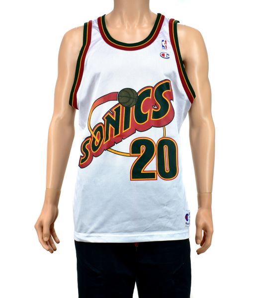 Seattle Supersonics Gary Payton Champion Jersey Size 44