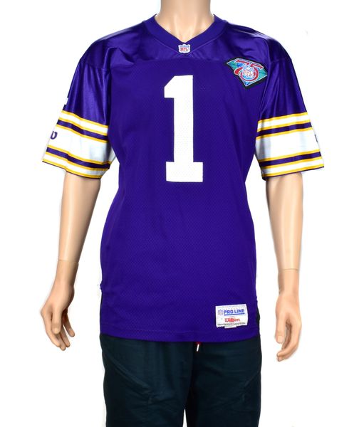 Warren Moon 1 Minnesota Vikings Classic Retired Game Men Jersey