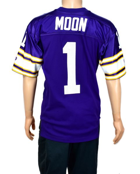 Warren Moon Signed Custom Purple Football Jersey — Elite Ink