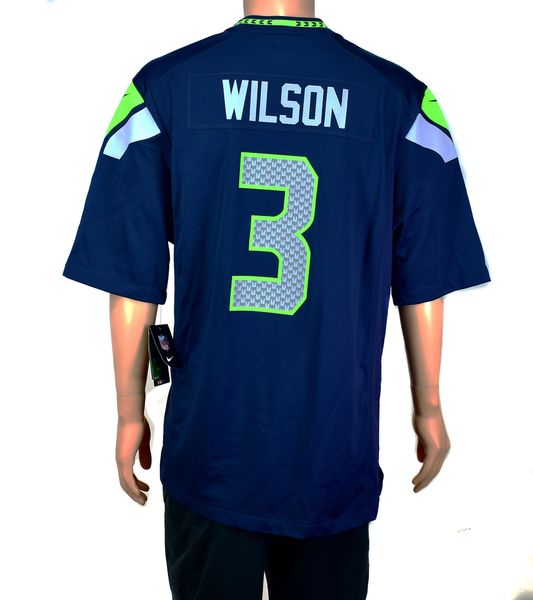 Russell Wilson Game Used Seahawks Jersey Captain's Patch &