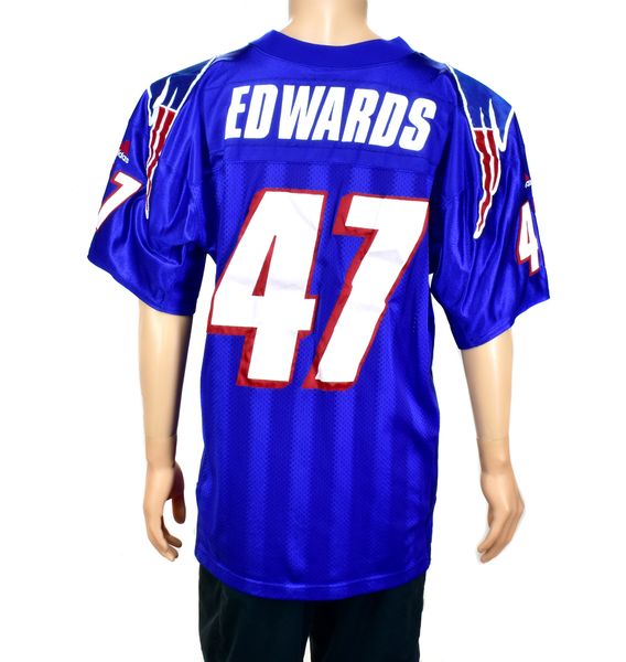 1999 NEW ENGLAND PATRIOTS EDWARDS #47 ADIDAS JERSEY (HOME) XL