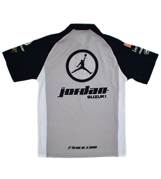 Air Jordan Motorcycle Team Authentic Bishop Pit Crew Shirt Small