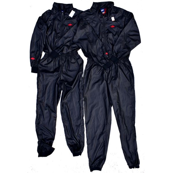 1/1 Air Jordan 1 Nike Blue Tag One-Piece Shiny Nylon Flight Suit