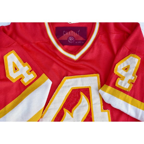 Atlanta Flames 1976-77 jersey artwork, This is a highly det…