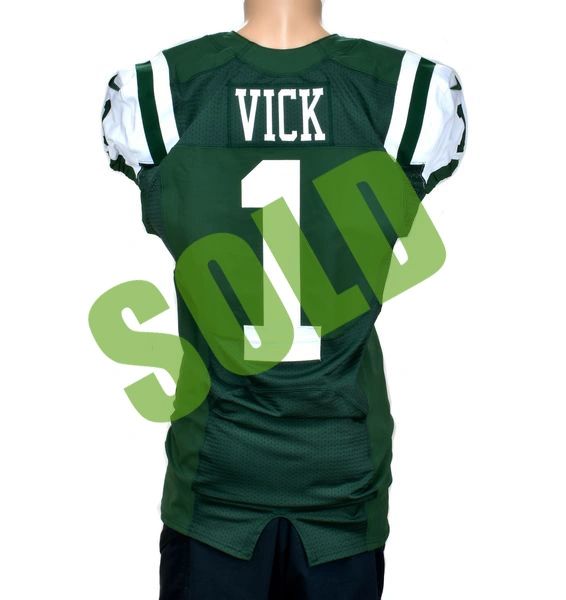 2014 Michael Vick New York Jets Game Issued Nike Football Jersey