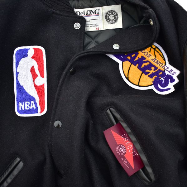 1/1 Los Angeles Lakers Custom Chain Stitch NBA Letterman Jacket