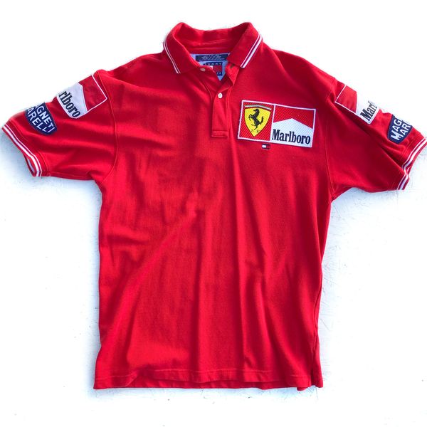 Tommy Hilfiger Pit Crew, Ferrari Racing Marlboro Patched Shirt | Doctor ...