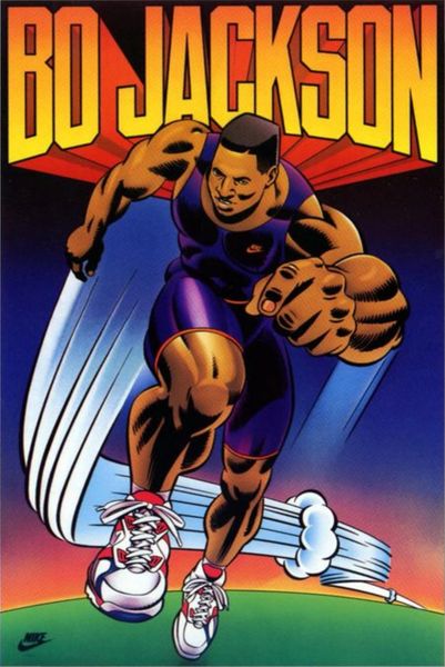 Nike Super Bo Jackson Original Print 90's Poster NEW | Doctor Funk's ...