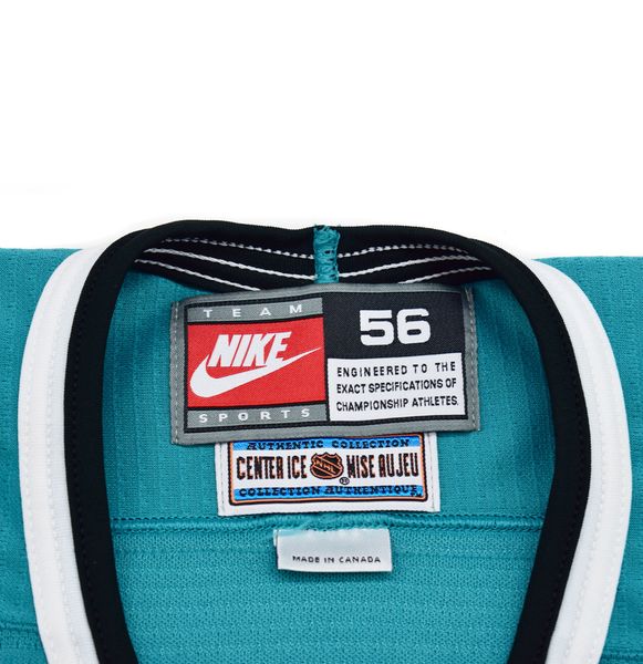 1997 Nike San Jose Sharks Game Worn Used Hockey Jersey