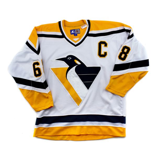 Pittsburgh Penguins - Jaromir Jagr Premier White NHL Jersey :: FansMania