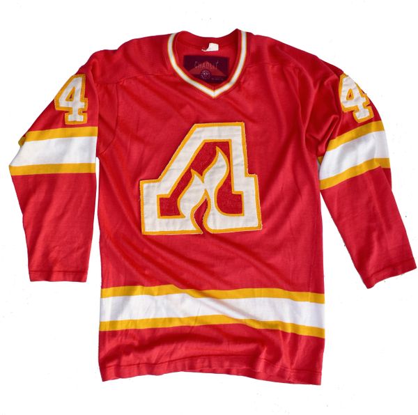 1/1 Atlanta Flames 1972 Durene Custom Chainstitched Hockey Jersey