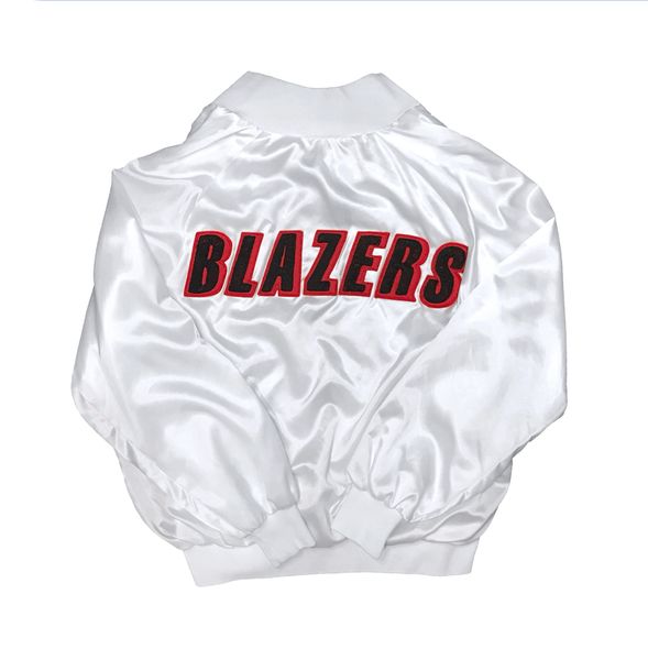 1/1 Portland Trailblazers Satin Chain Stitched Custom Jacket xxl ...