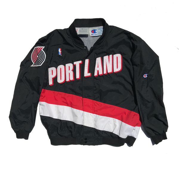 Vintage 90's Portland Trailblazers Champion Warm up Jacket Size XL – Dead  Thrifters Society