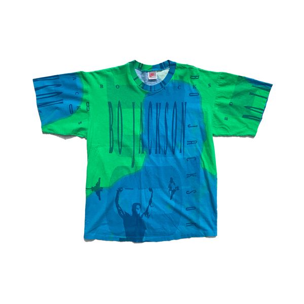 Nike Gray Tag 90's Bo Jackson All Over Print Mens T-Shirt | Doctor Funk ...