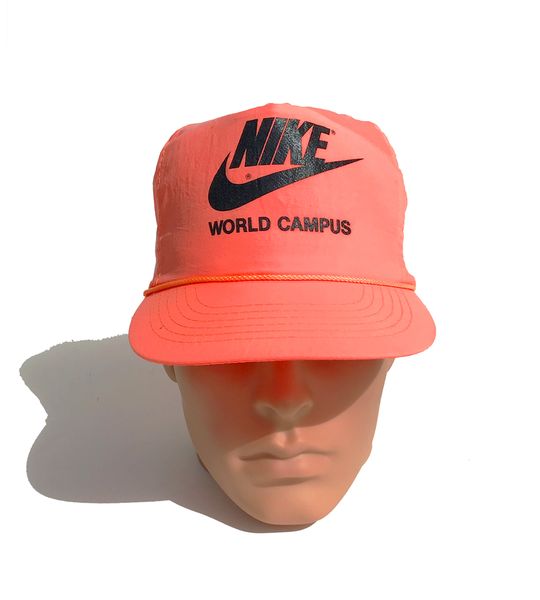 Nike OG Neon Nylon World Campus Employee Snap back Hat | Doctor Funk's ...