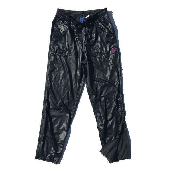 shiny track pants