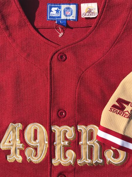 San Francisco 49ers Starter Steve Young Baseball Jersey Size Larg ...