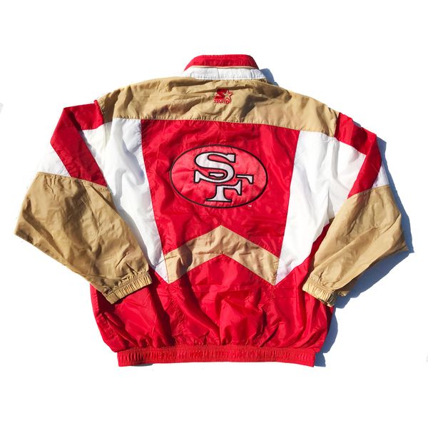 San Francisco 49ers NFL Pro Line by Fanatics Branded Nylon Full-Zip Bomber Jacket - Black