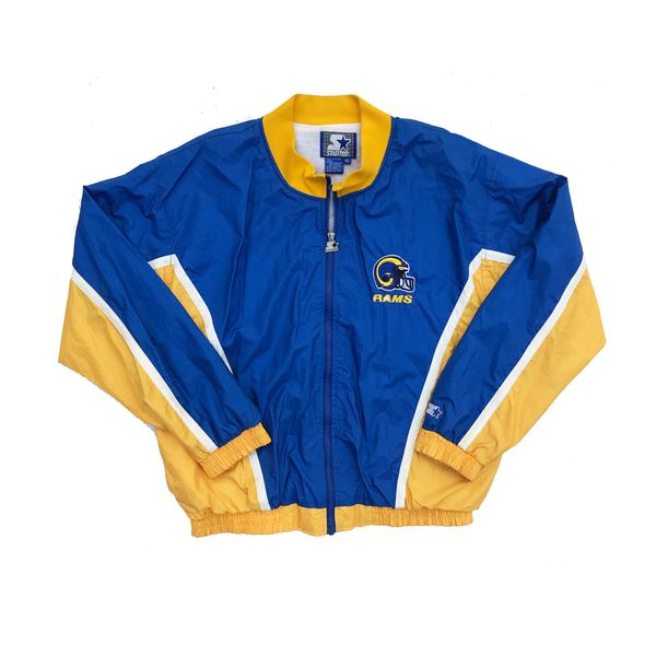 Starter LA Rams 90s Nylon Windbreaker / Warm-up Jacket Size XL | Doctor ...