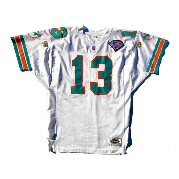 Lot Detail - Dan Marino 75th Anniversary Throwback Jersey w/$300 Tag Still  Attached