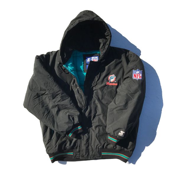 90s miami dolphins starter jacket