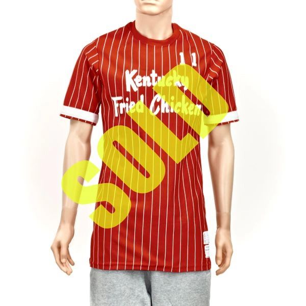 Kfc Red Baseball Jersey - T-shirts Low Price