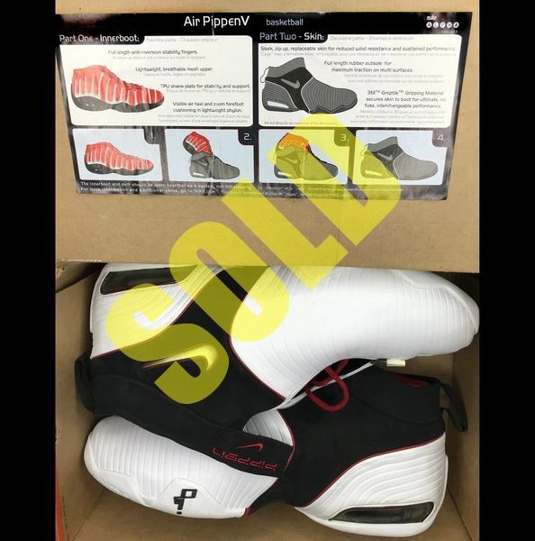 Nike Air Scottie Pippen V 5 Morph Skin 2001 PE Sample Shoes Size