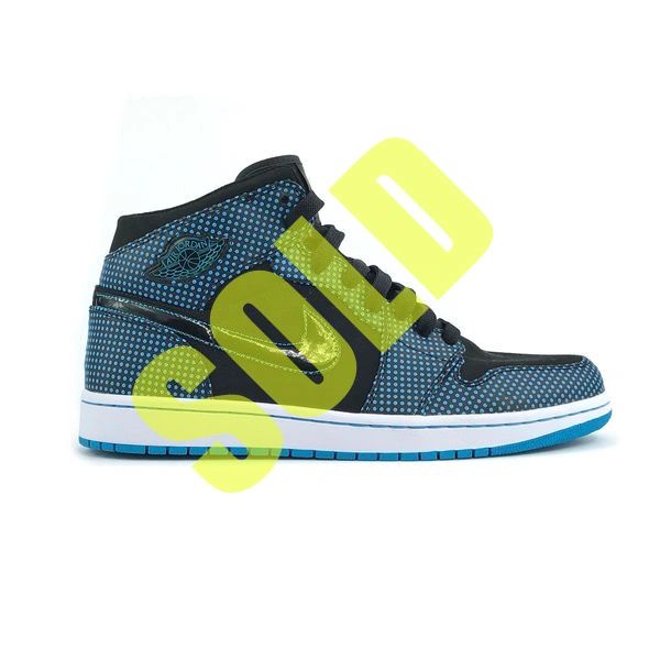 Nike Air Jordan 1 Retro Laser Blue Polka Dot 2008 NEW Size 12 ...