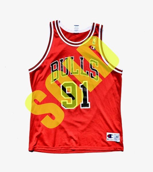 Dennis Rodman Chicago Bulls Champion Jersey  Doctor Funk's Gallery:  Classic Street & Sportswear