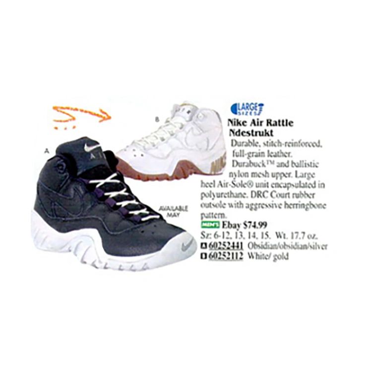 Nike Air Rattle Ndestrukt Dennis Rodman Shoes Size 16 | Doctor Funk's  Gallery: Classic Street & Sportswear