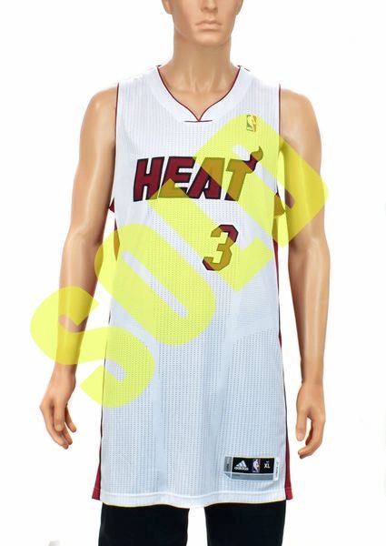 Adidas Authentic Miami Heat Jersey Wade 3