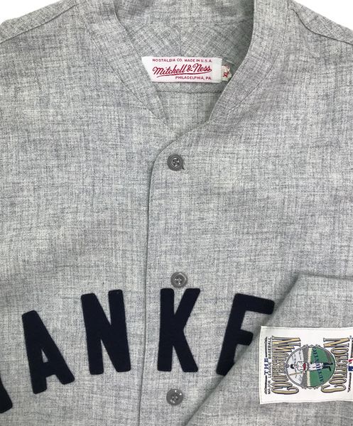 BABE RUTH Signed New York Yankees Mitchell & Ness 1927 Vintage Wool Jersey