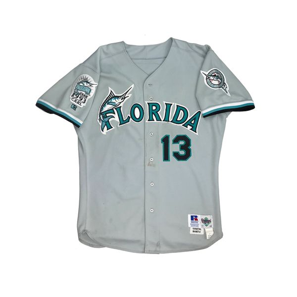 1993-02 Florida Marlins #59 Game Issued White Jersey 46 DP14328